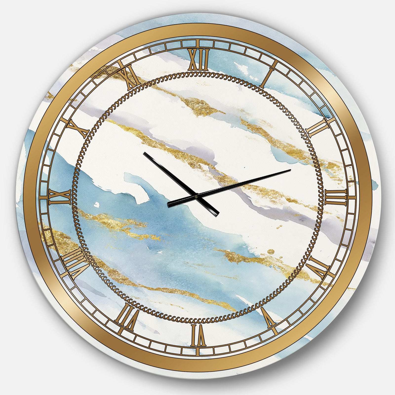 Abstract Drift v2 - Posh & Lux Large Wall CLock