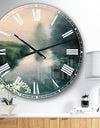 Twilight Fog Lakeshore - Landscape & Nature Large Wall CLock