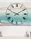 From the Shore - Cottage 3 Panels Large Wall CLock