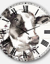 Cow Portrait Country Life - Wildlife Large Wall CLock