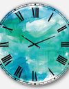 Sea Glass - Traditional Large Wall CLock