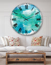 Sea Glass - Traditional Large Wall CLock