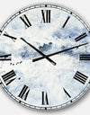 Blue Wipe Out - Traditional Oversized Wall CLock