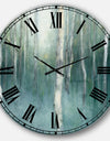 Green Forest Dream - Traditional Landscape Large Wall CLock