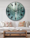 Green Forest Dream - Traditional Landscape Large Wall CLock