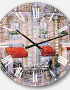 Love in Paris II - Romantic French Country Large Wall CLock