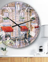 Love in Paris II - Romantic French Country Large Wall CLock