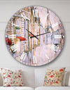 Love in Paris III - Romantic French Country Large Wall CLock