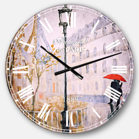 Love in Paris V - Romantic French Country Wall CLock