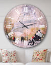 Love in Paris VI - Romantic French Country Large Wall CLock