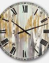 The Gray Barn Jartop 'Silver and Yellow Birch Forest II - Oversized Metal Clock