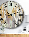 The Gray Barn Jartop 'Silver and Yellow Birch Forest II - Oversized Metal Clock