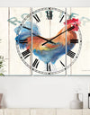 Wood Farm Roaster I - Cottage 3 Panels Oversized Wall CLock