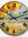 Autumn Landscape - Farmhouse Oversized Wall CLock