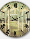 Aspens Neutral Forest - Traditional Large Wall CLock