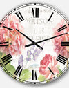 Maison Des Fleurs II - Farmhouse Large Wall CLock