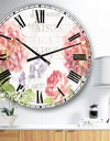 Maison Des Fleurs II - Farmhouse Large Wall CLock