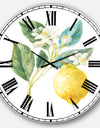 Floursack Lemon I - Cabin & Lodge Wall CLock