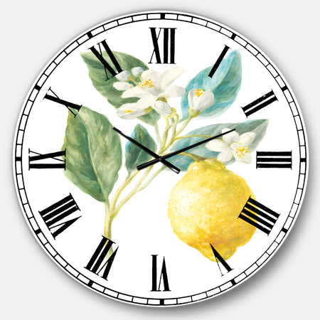 Floursack Lemon I - Cabin & Lodge Wall CLock