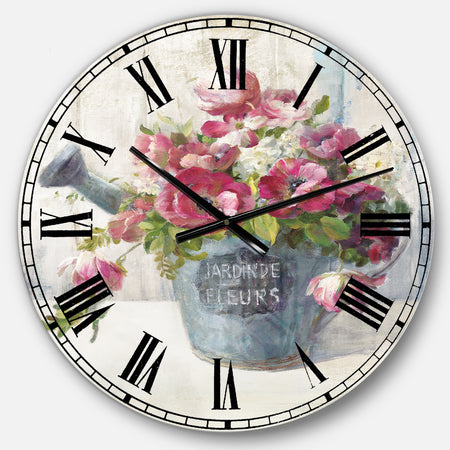 Maison Des Fleurs I - Cabin & Lodge Large Wall CLock