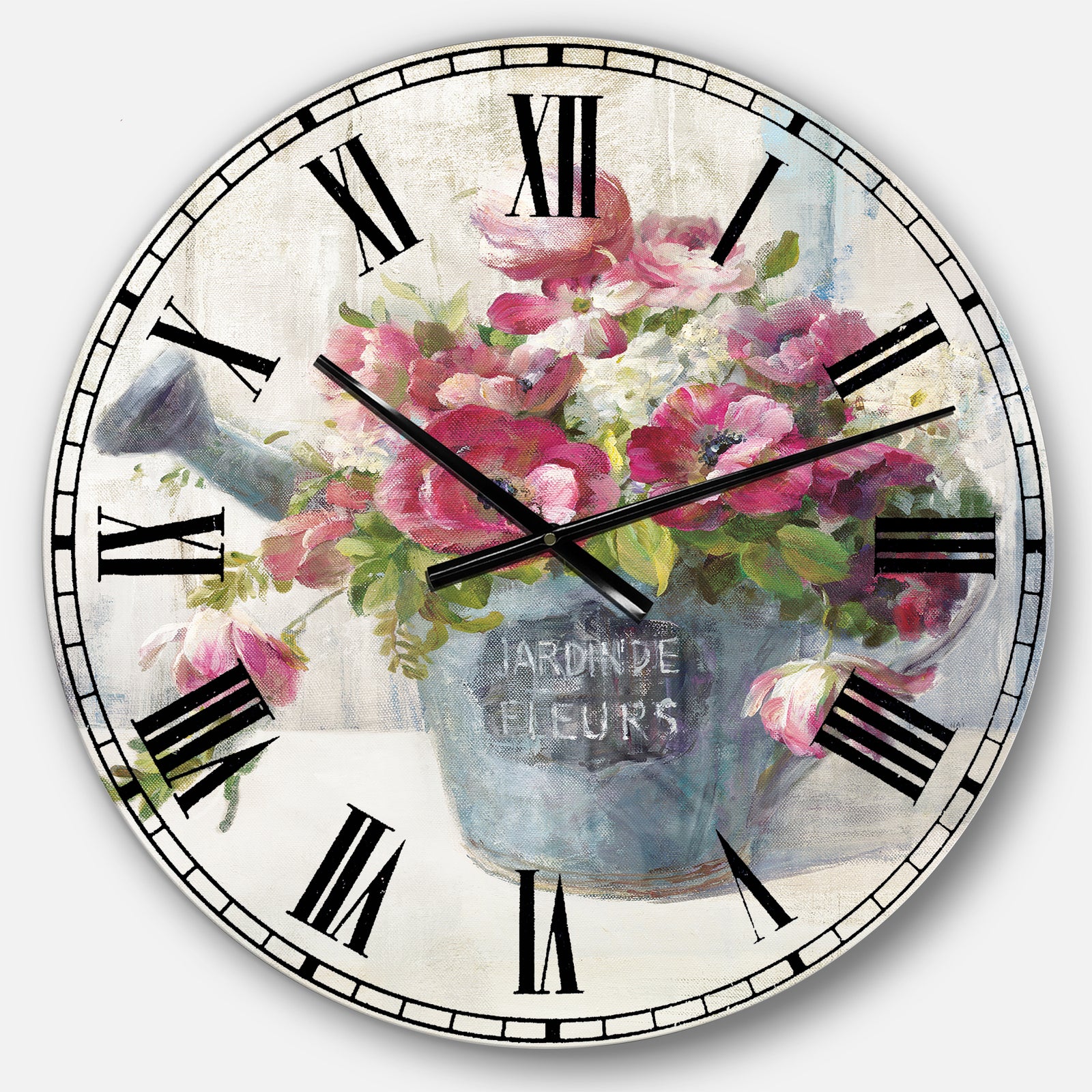 Maison Des Fleurs I - Cabin & Lodge Large Wall CLock