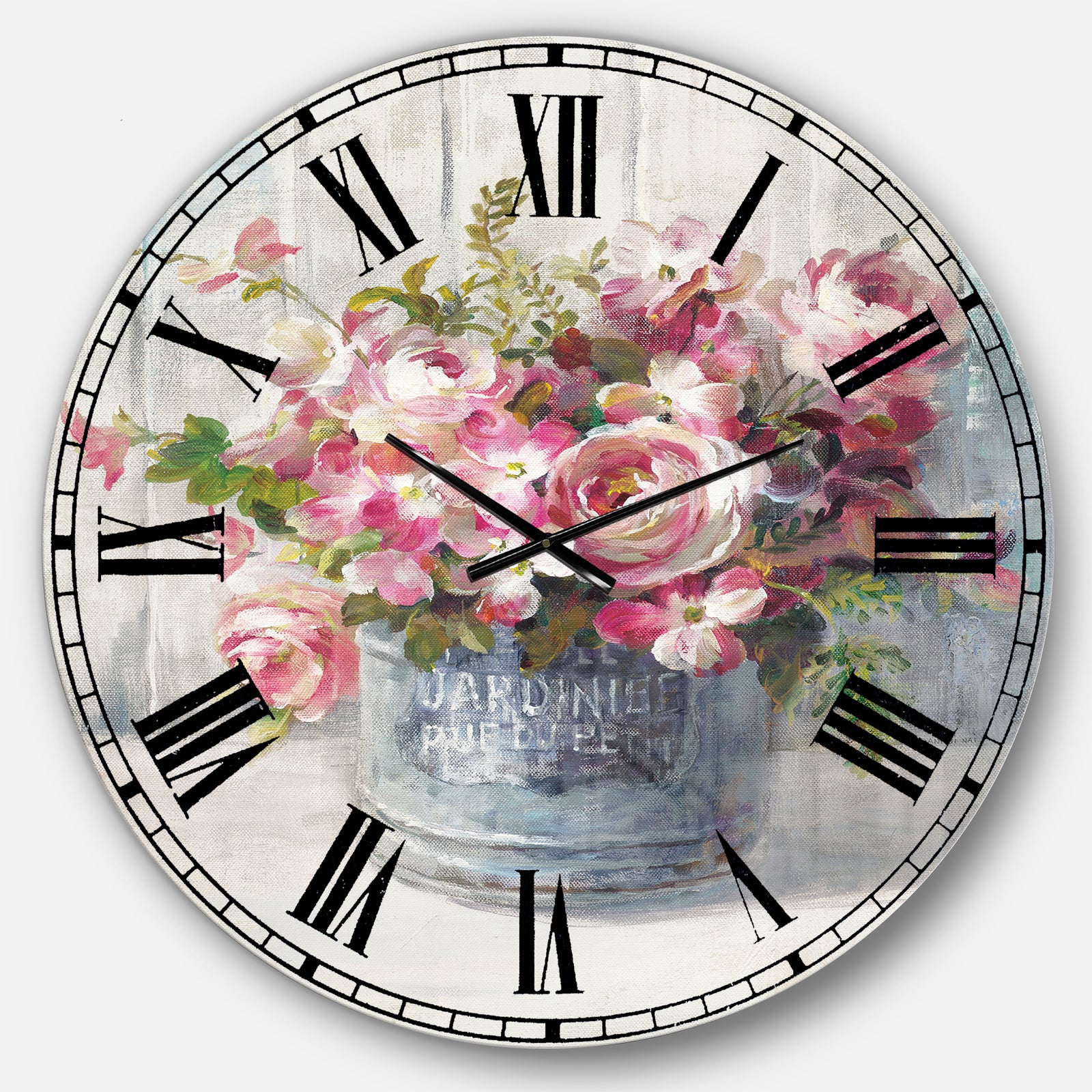 Maison Des Fleurs III - Cabin & Lodge Oversized Wall CLock