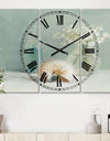 Pastel Bath IV - Cottage 3 Panels Oversized Wall CLock