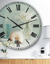 Pastel Bath IV - Farmhouse Large Wall CLock