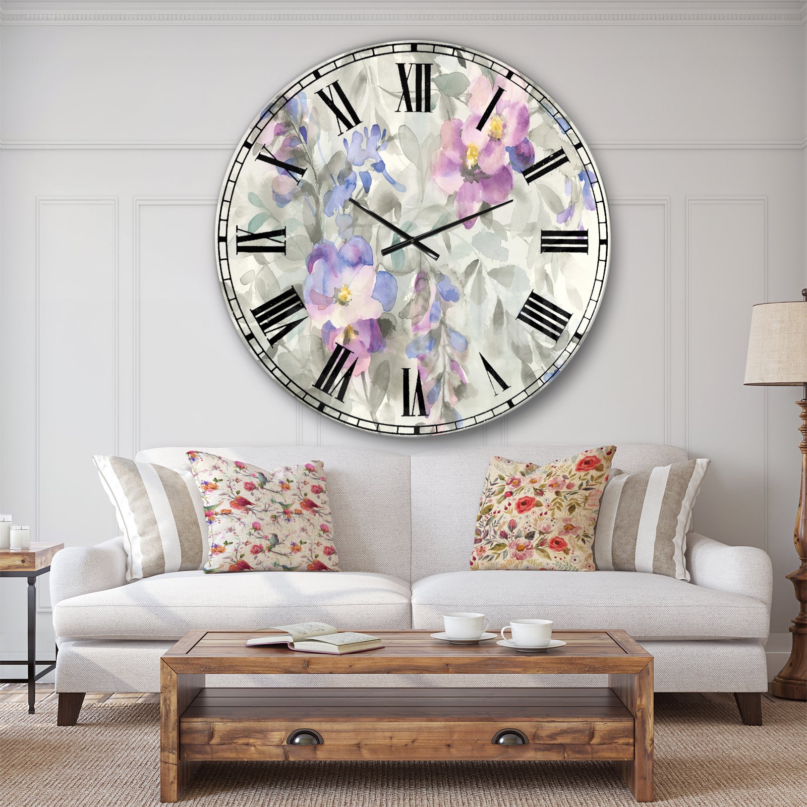 Garden Dreams Flower - Traditional Wall CLock