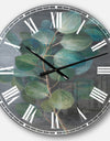 Fresh leaves I - Traditional Large Wall CLock