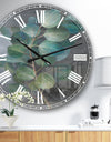 Fresh leaves I - Traditional Large Wall CLock