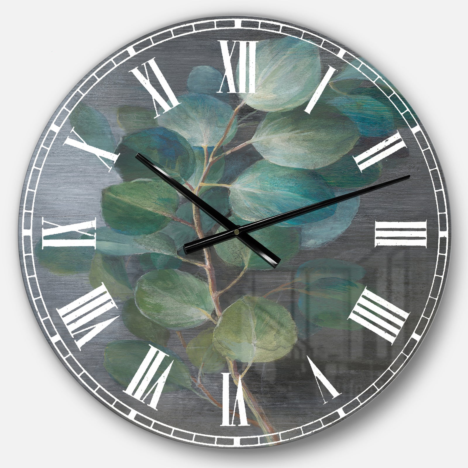 Fresh leaves I - Traditional Large Wall CLock