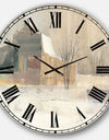 The Gray Barn Jartop 'Winter on the Farmhouse - Oversized Metal Clock