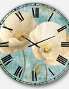 bouquet Poppies on Paisley II - Cottage Wall CLock