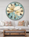 bouquet Poppies on Paisley II - Cottage Wall CLock