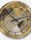 Marble Gold and Black - Glam Large Wall CLock