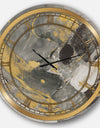 Marble Gold and Black II - Glam Large Wall CLock