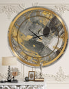 Marble Gold and Black II - Glam Large Wall CLock