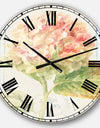 Floursack Florals VIII - Cottage Large Wall CLock