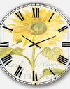 Floursack Florals II - Cottage Wall CLock