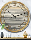 watercolor colorfields II - Glam Large Wall CLock