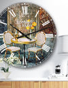 French Cafe - Traditional Wall CLock