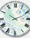 Watercolor mandalas IV - Floral & Botanical Large Wall CLock