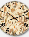 Copper Branches Composition - Lake House Large Wall CLock