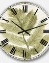 Simple Forest I - Floral & Botanical Large Wall CLock