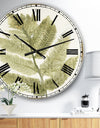 Simple Forest I - Floral & Botanical Large Wall CLock