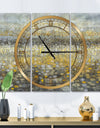 Galm Abstract III - Glam 3 Panels Large Wall CLock