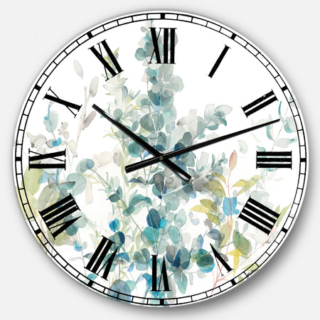 Eucalyptus Natural Element - Farmhouse Oversized Wall CLock