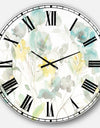Aqua Rose Natural Element - Farmhouse Large Wall CLock