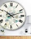 Eucalyptus leaves I - Farmhouse Large Wall CLock